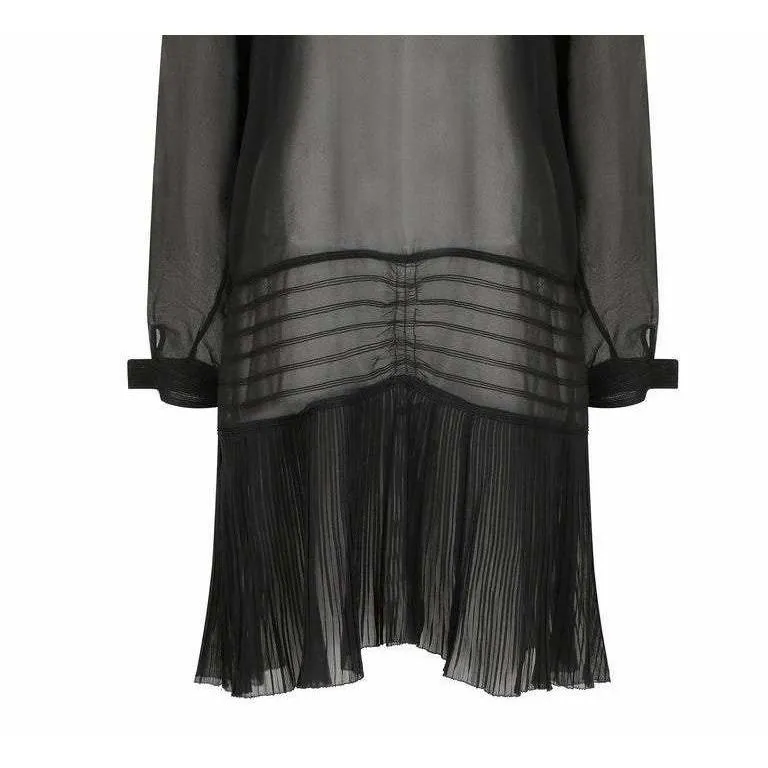 1920s Sheer Organza Drop Waist Dress