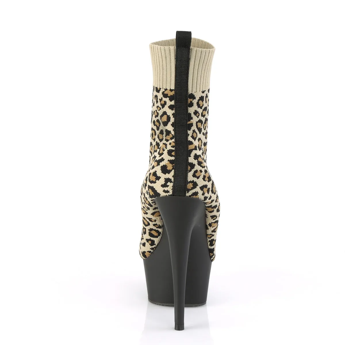 6 Inch Heel DELIGHT-1002LP Leopard Print Fabric