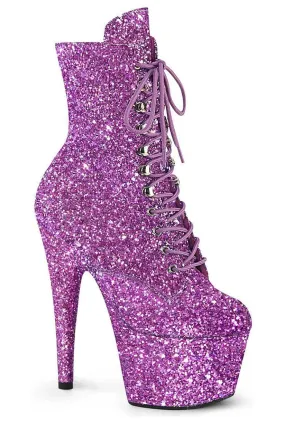 ADORE-1020GWR Purple Glitter Ankle Boot