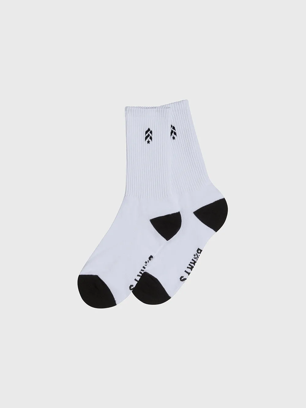 BARRY'S 2 PACK BLACK/WHITE TWO TONE SOCKS