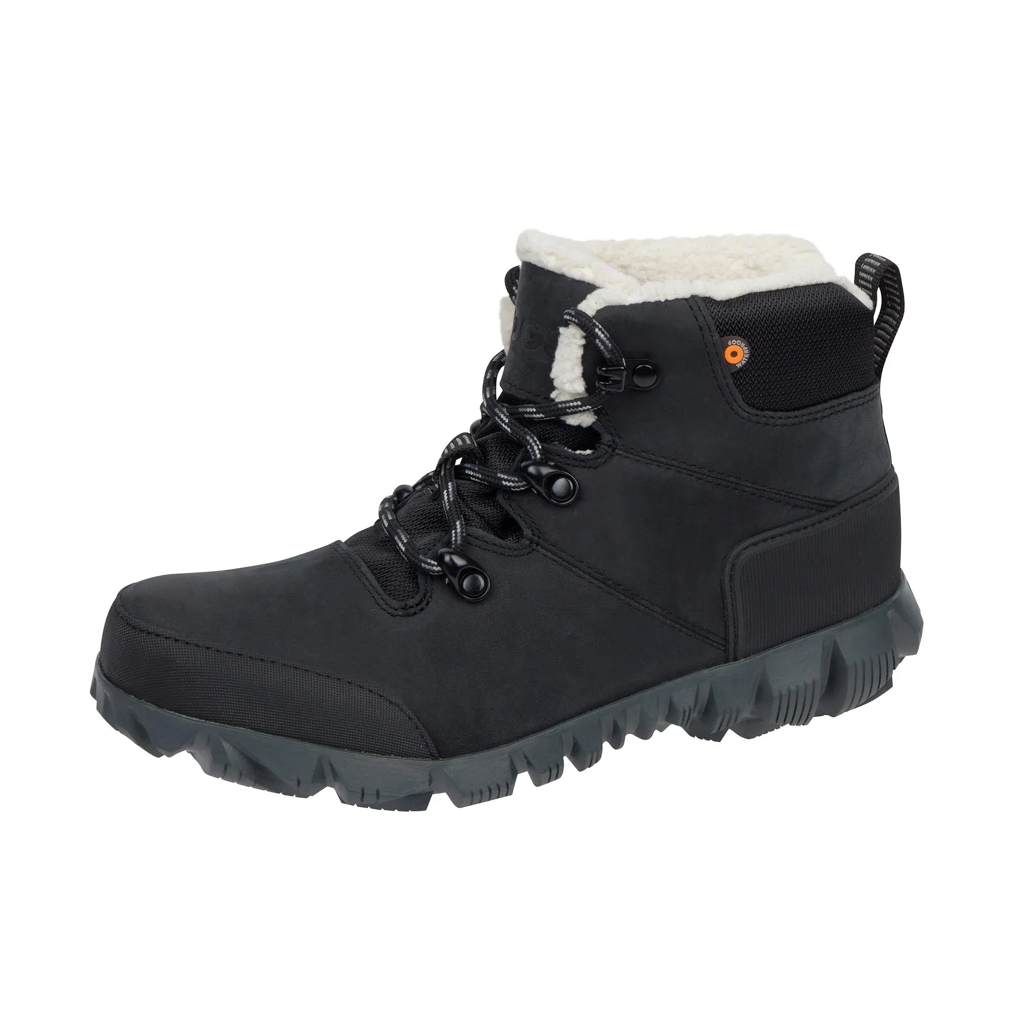 Bogs Womens Arcata Urban Leather Mid Black