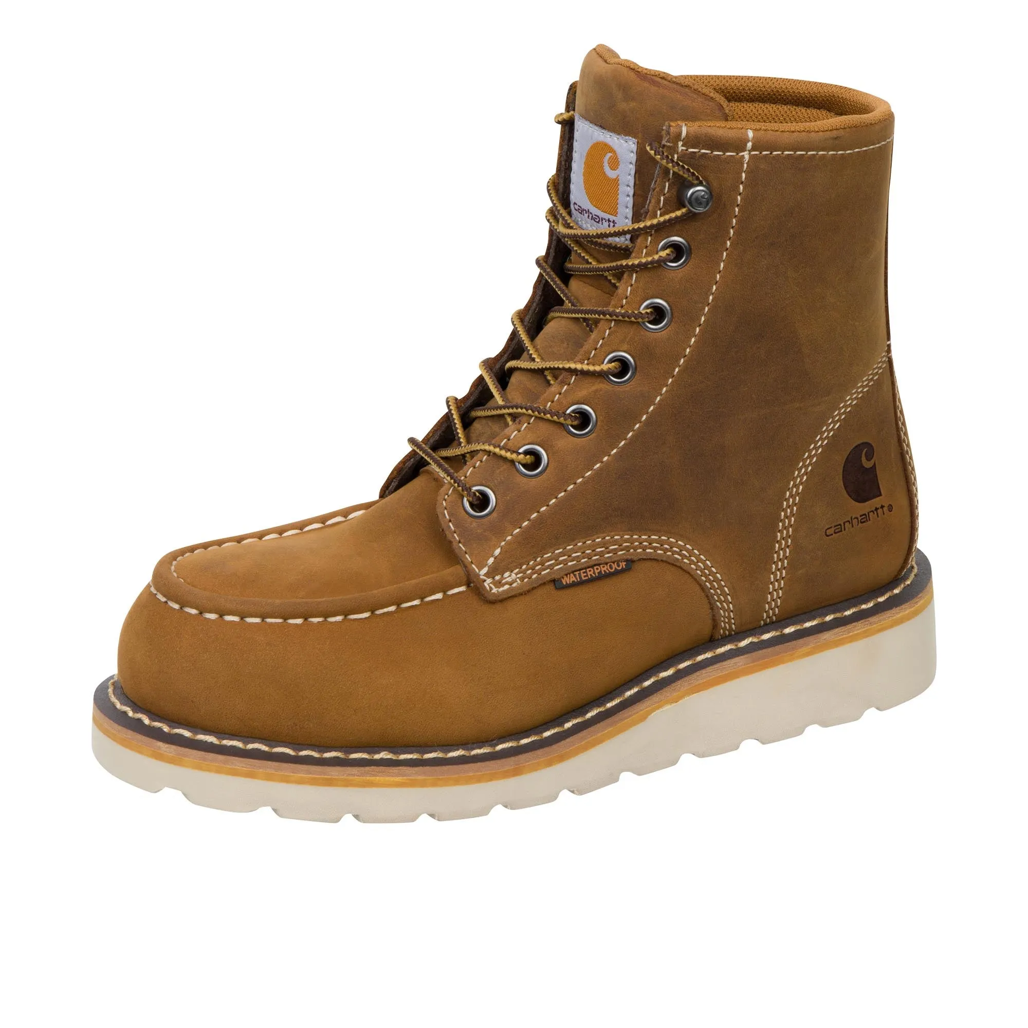 Carhartt Womens 6 Inch Moc Steel Toe Light Brown