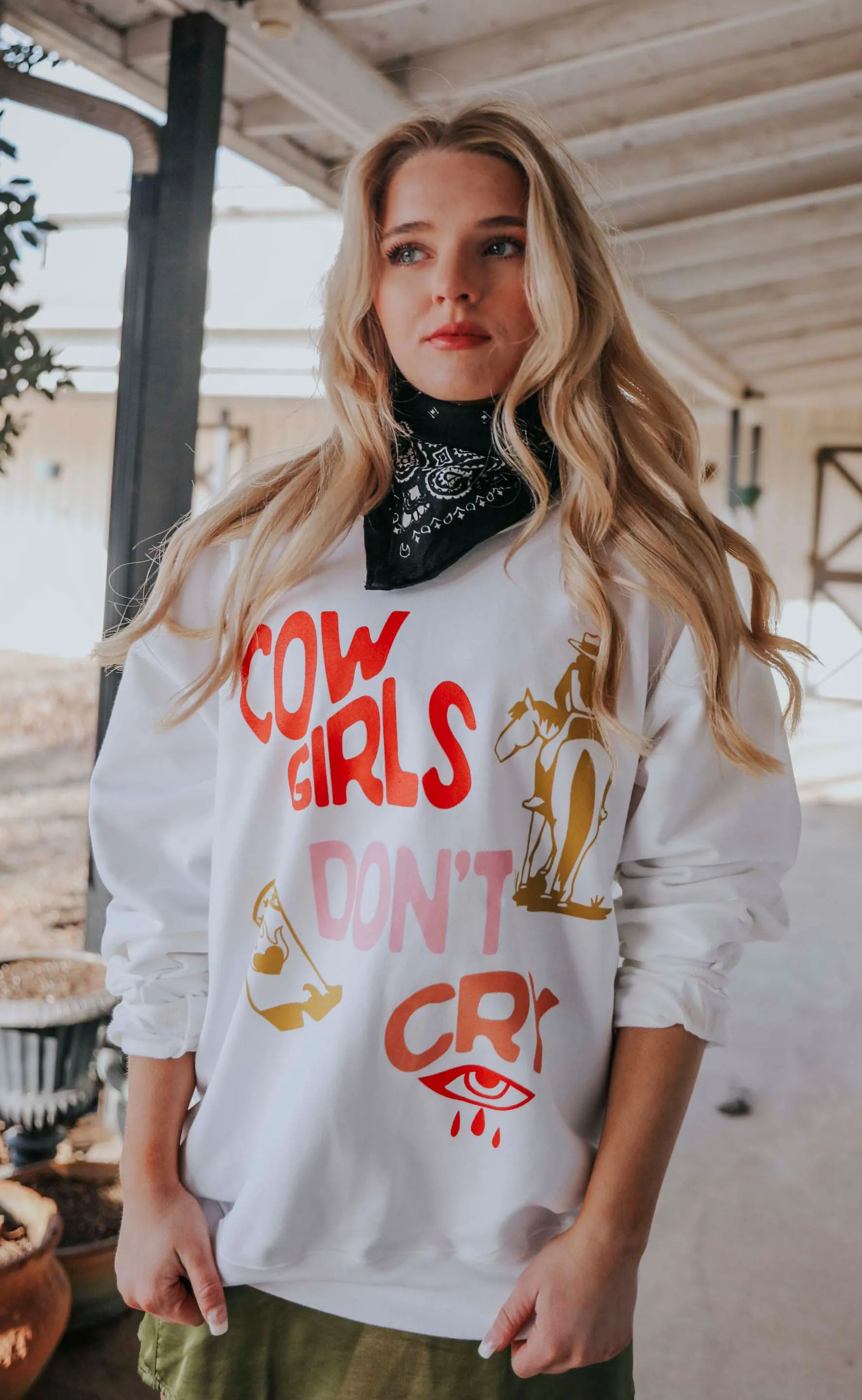 charlie southern: cowgirls don't cry sweatshirt