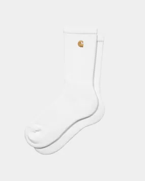 Chase Socks | White