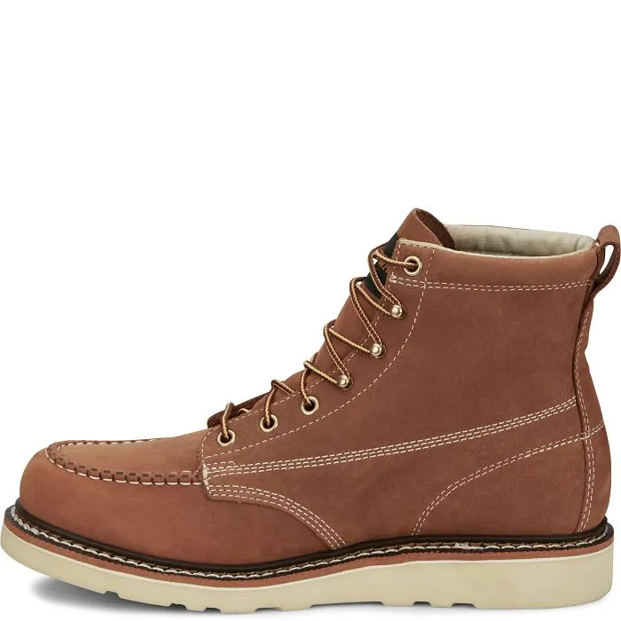 Chippewa Men's Edge Walker 6" Moc Toe Lace Up Work Boot -Tan- ED5312