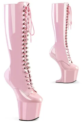 CRAZE-2023 Pink Patent Knee Boot