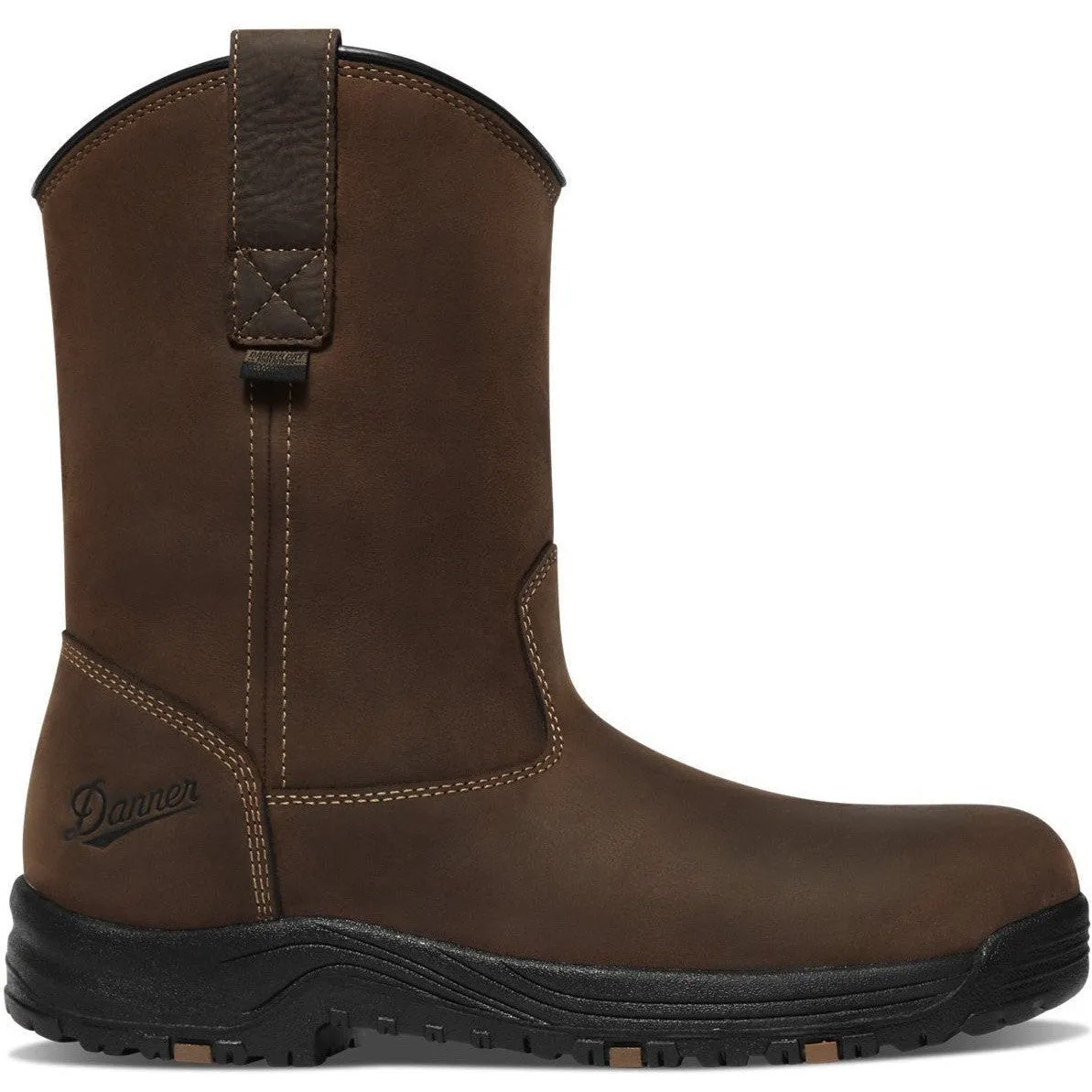 Danner Men's Caliper 10 AL Toe WP Wellington Work Boot -Brown- 19491