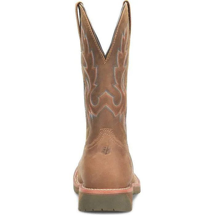 Double H Men's Roper 12 Wide SQ Toe Comp Toe Western Work Boot -Brown- DH6141