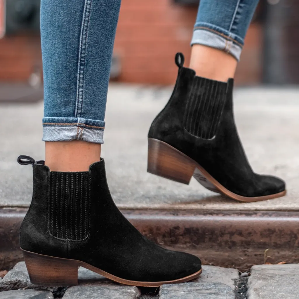 Dreamer Bootie | Black Suede