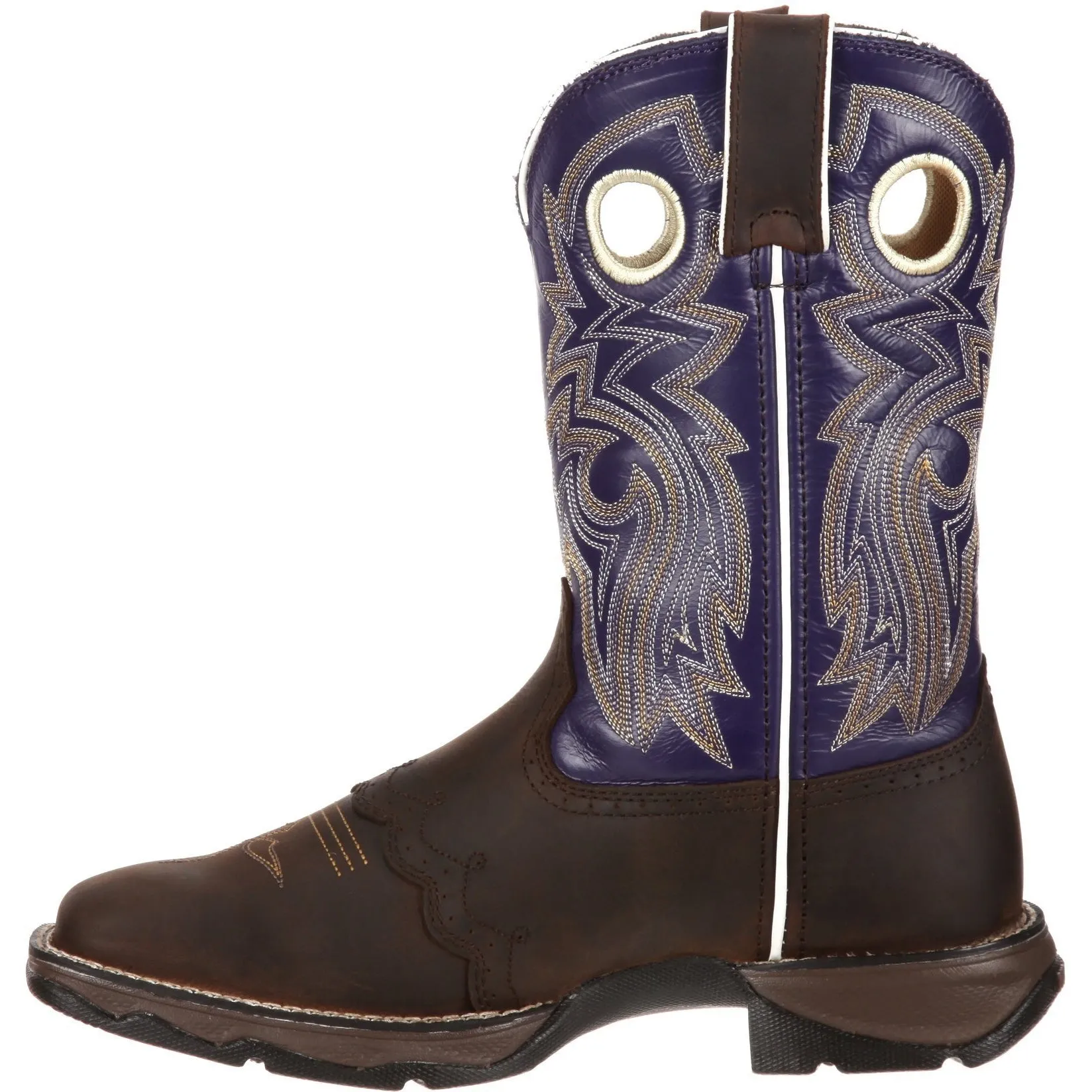 Durango Women's Lady Rebel 10" Square Toe Western Boot- Brown - RD3576