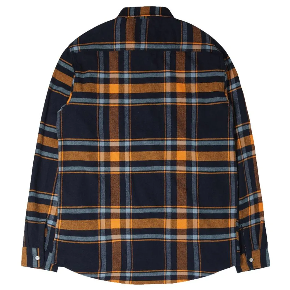 Edwin Labour Flannel Shirt - Orange Ochre