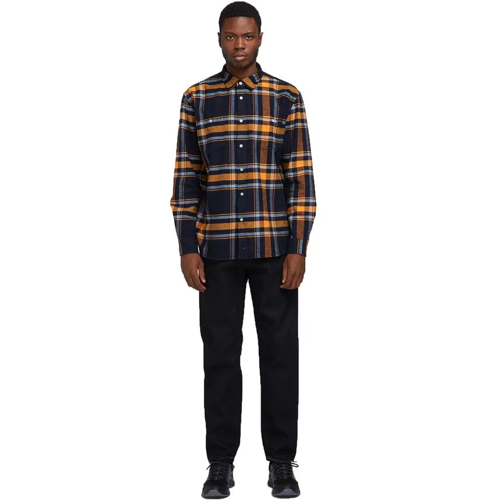 Edwin Labour Flannel Shirt - Orange Ochre