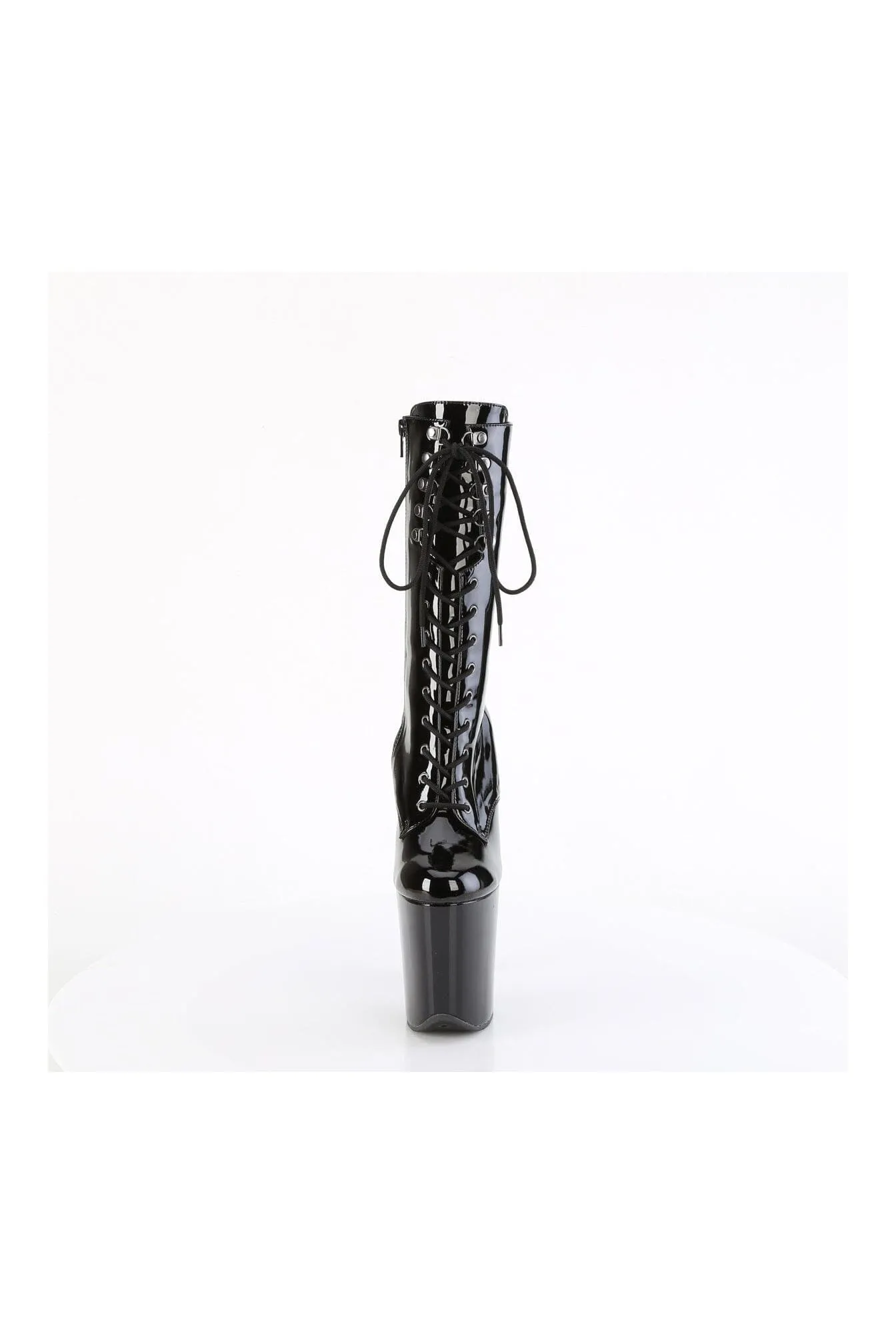 FLAMINGO-1054 Black Patent Knee Boot