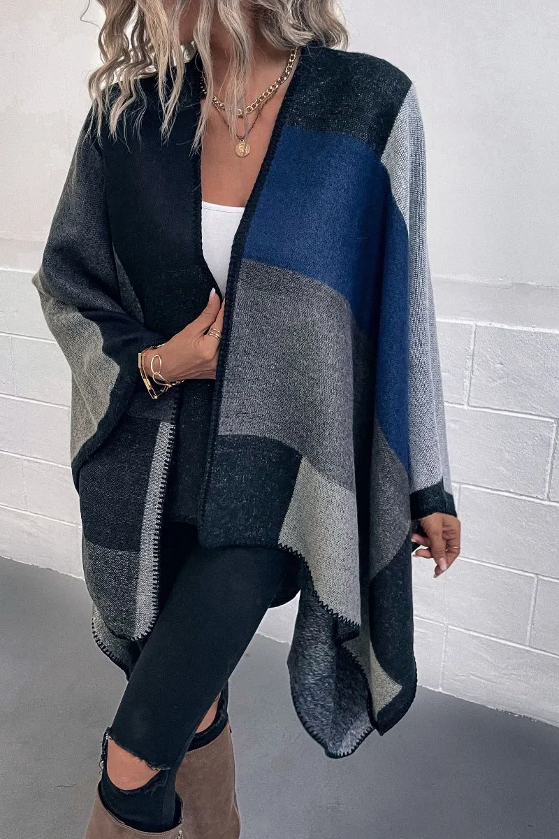 Freya Colour Block Poncho