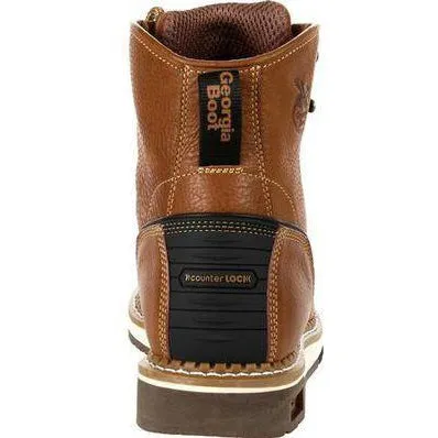 Georgia Men's AMP LT Wedge Soft Toe Work Boot - Brown - GB00347