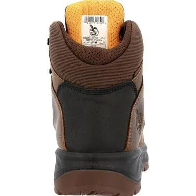 Georgia Men's Ot 6" WP Slip Resistant Hiker Work Boot -Brown- GB00524