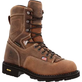 Georgia Men's USA Made Waterproof Logger Work Boot - Brown - GB00538