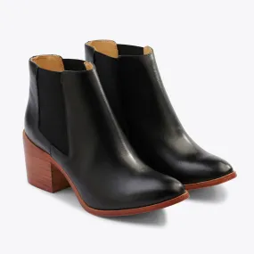 Heeled Chelsea Boot Black