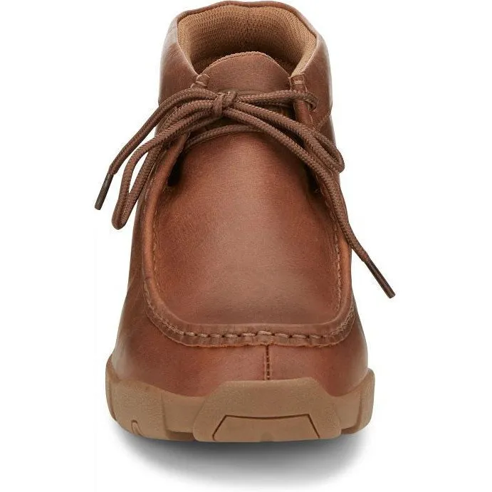 Justin Men's Cappie 4" Moc Toe Western Work Shoe -Sand Tan- SE241