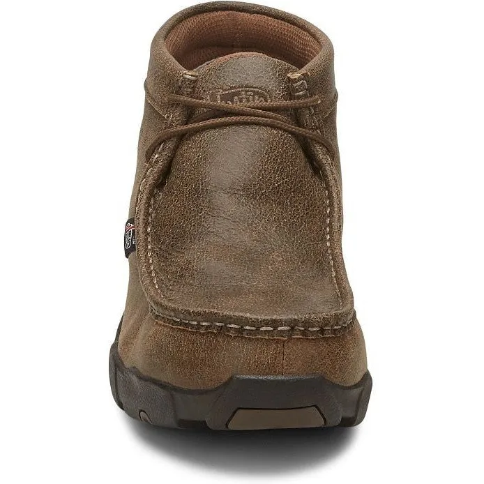 Justin Men's Cappie Steel Toe Western Work Boot -Tan Bomber- 237