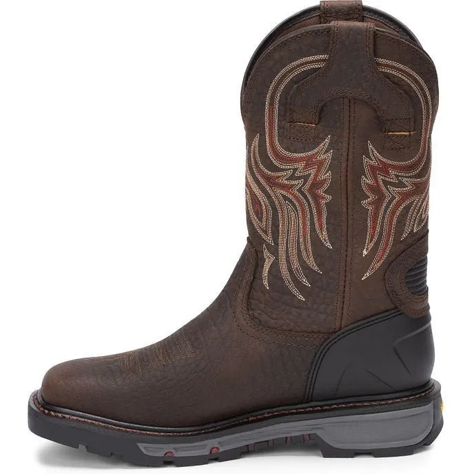 Justin Men's Driscoll 11" Western Work Boot - Pecan Brown - WK2110