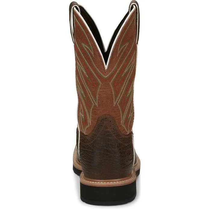 Justin Men's Electrician 11 ST Western Work Boot -Brown- SE4561