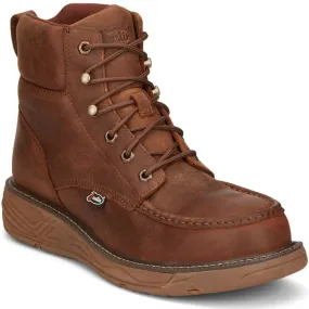 Justin Men's Rush 6" Nano CT Western Work Boot -Brown- SE471