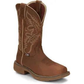 Justin Women's Rush 11 Waterproof Western Work Boot -Tan- SE4353