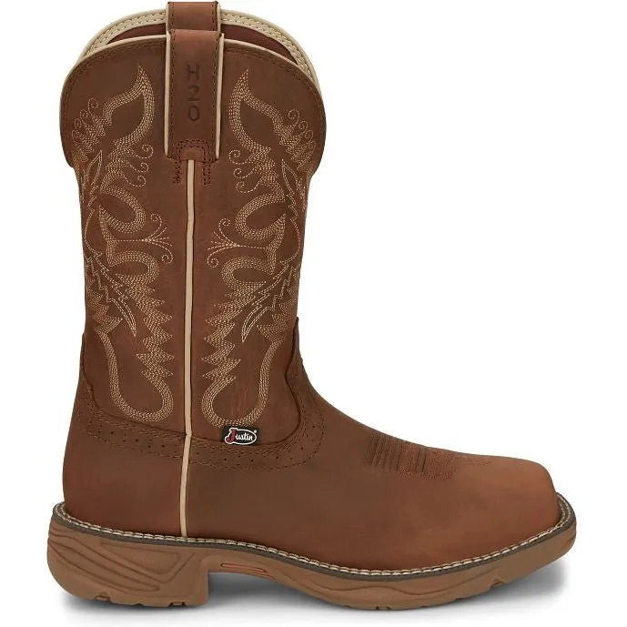 Justin Women's Rush 11 Waterproof Western Work Boot -Tan- SE4353