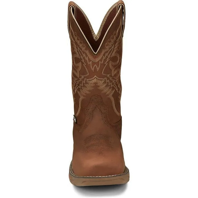 Justin Women's Rush 11 Waterproof Western Work Boot -Tan- SE4353