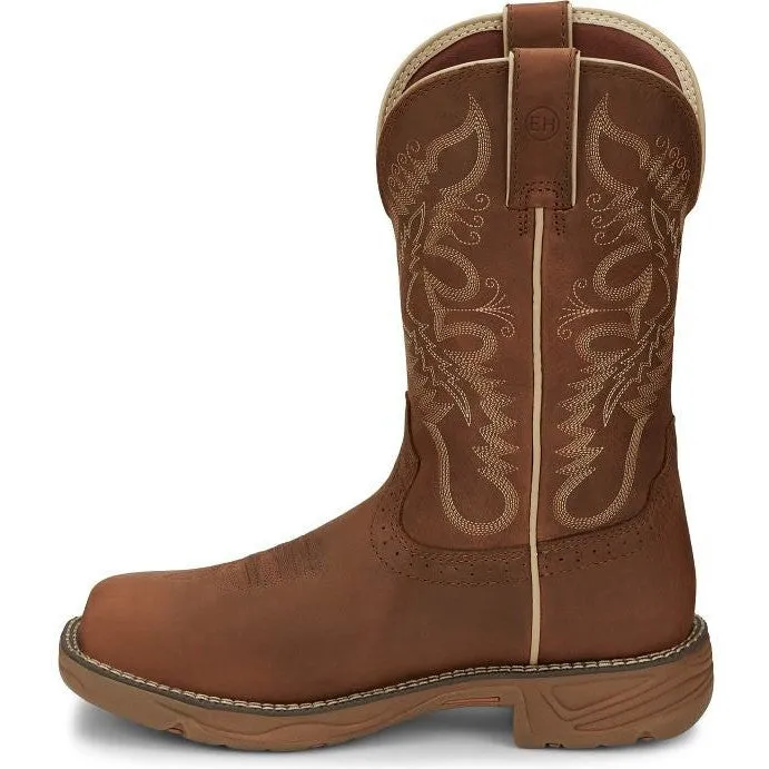 Justin Women's Rush 11 Waterproof Western Work Boot -Tan- SE4353