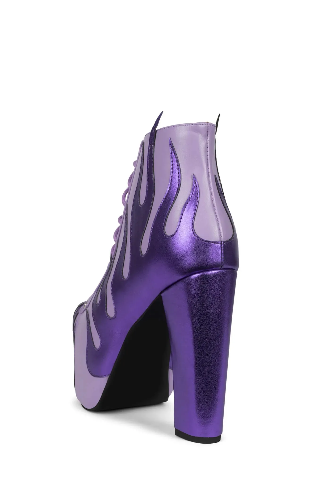 Lita Flame Boots - Purple Metallic