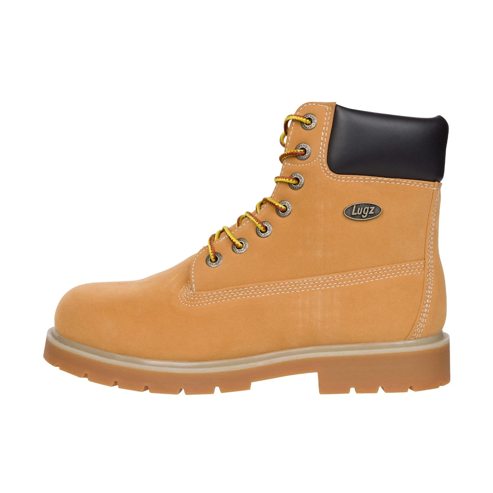 Lugz Drifter 6 Steel Toe Golden Wheat Bark Tan Gum