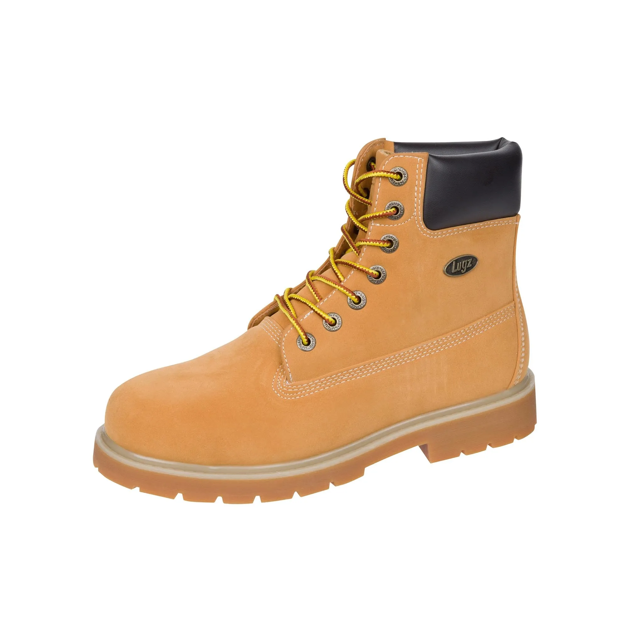 Lugz Drifter 6 Steel Toe Golden Wheat Bark Tan Gum