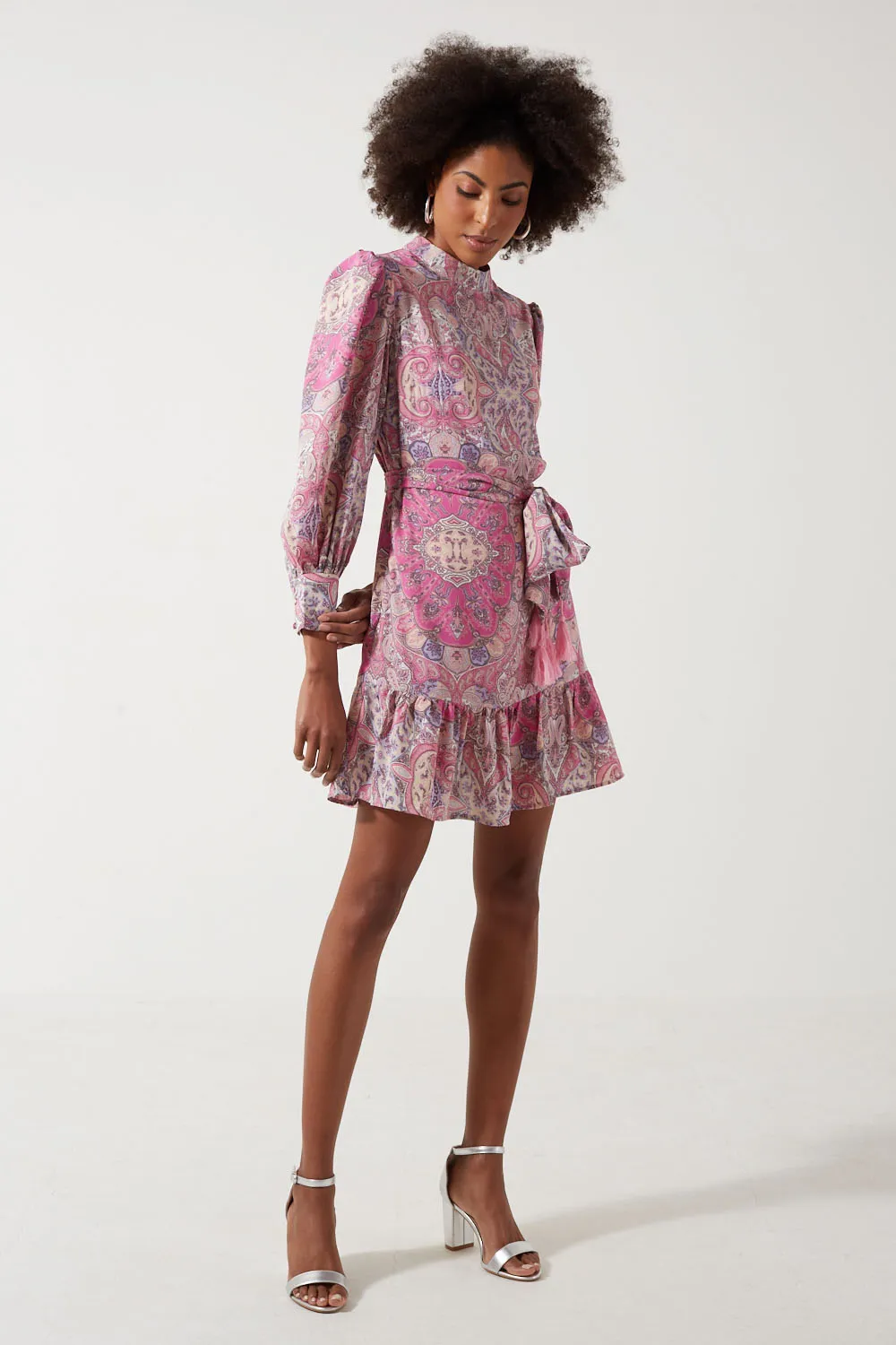 Marc Angelo Long Sleeve Short Dress