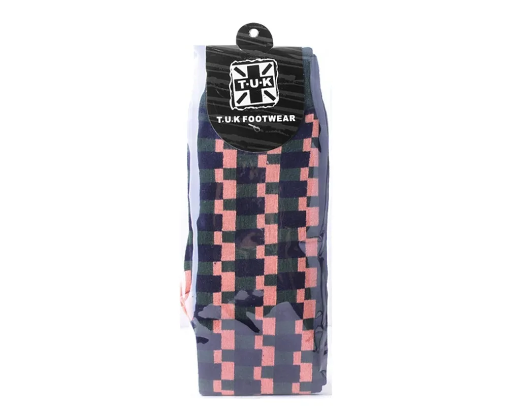 Multicolor Houndstooth Knee-High Sock