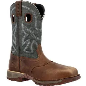 Rocky Men's Hi Wire 11 ST Waterproof Western Work Boot -Brown- RKW0426