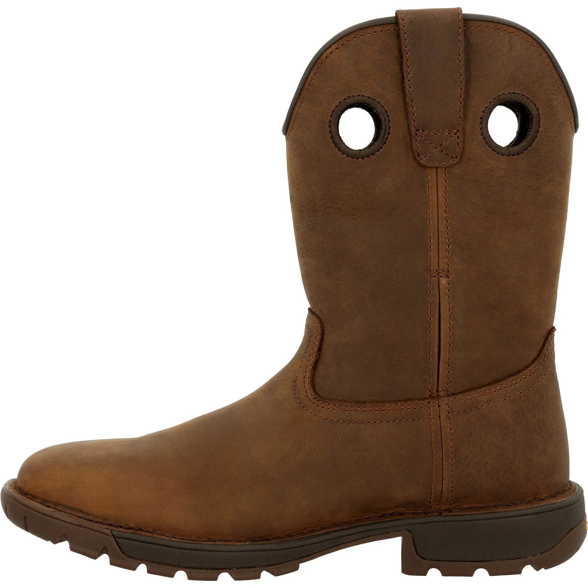 Rocky Men's Legacy 32 10" Stl Toe WP Western Work Boot- Brown- RKW0339