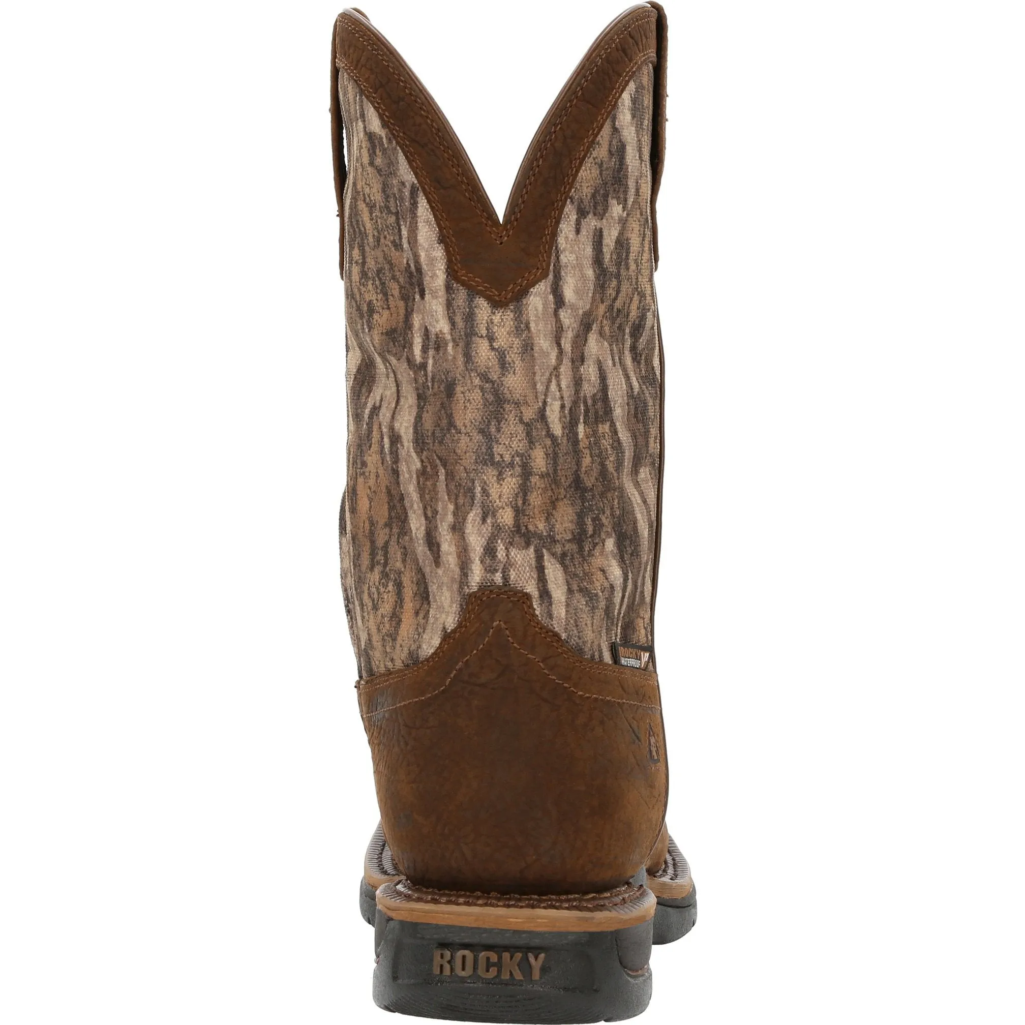 Rocky Men's Long Range 11" Square Toe WP Western Work Boot - RKW0358