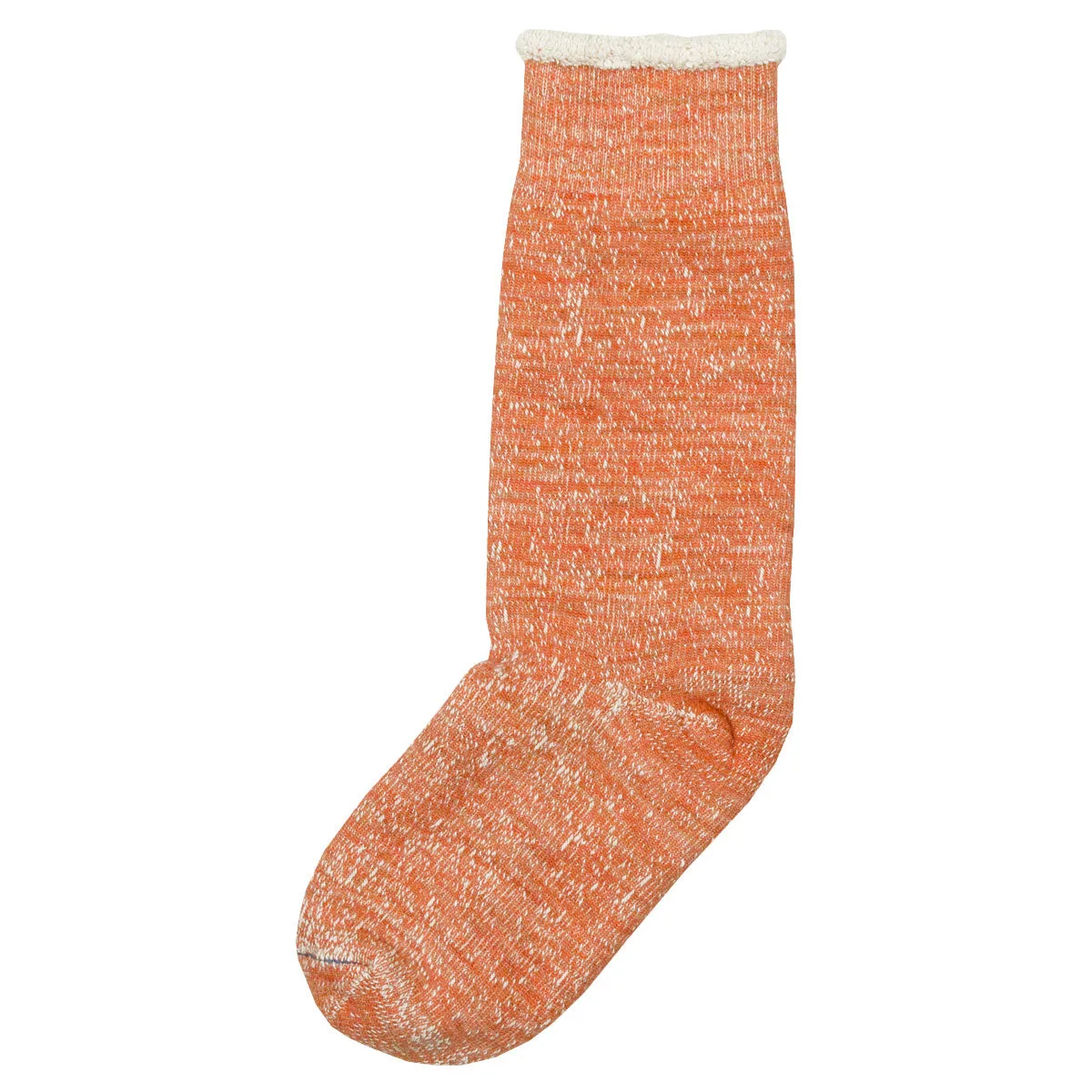 RoToTo - Double Face Merino Cotton Crew Socks - Orange