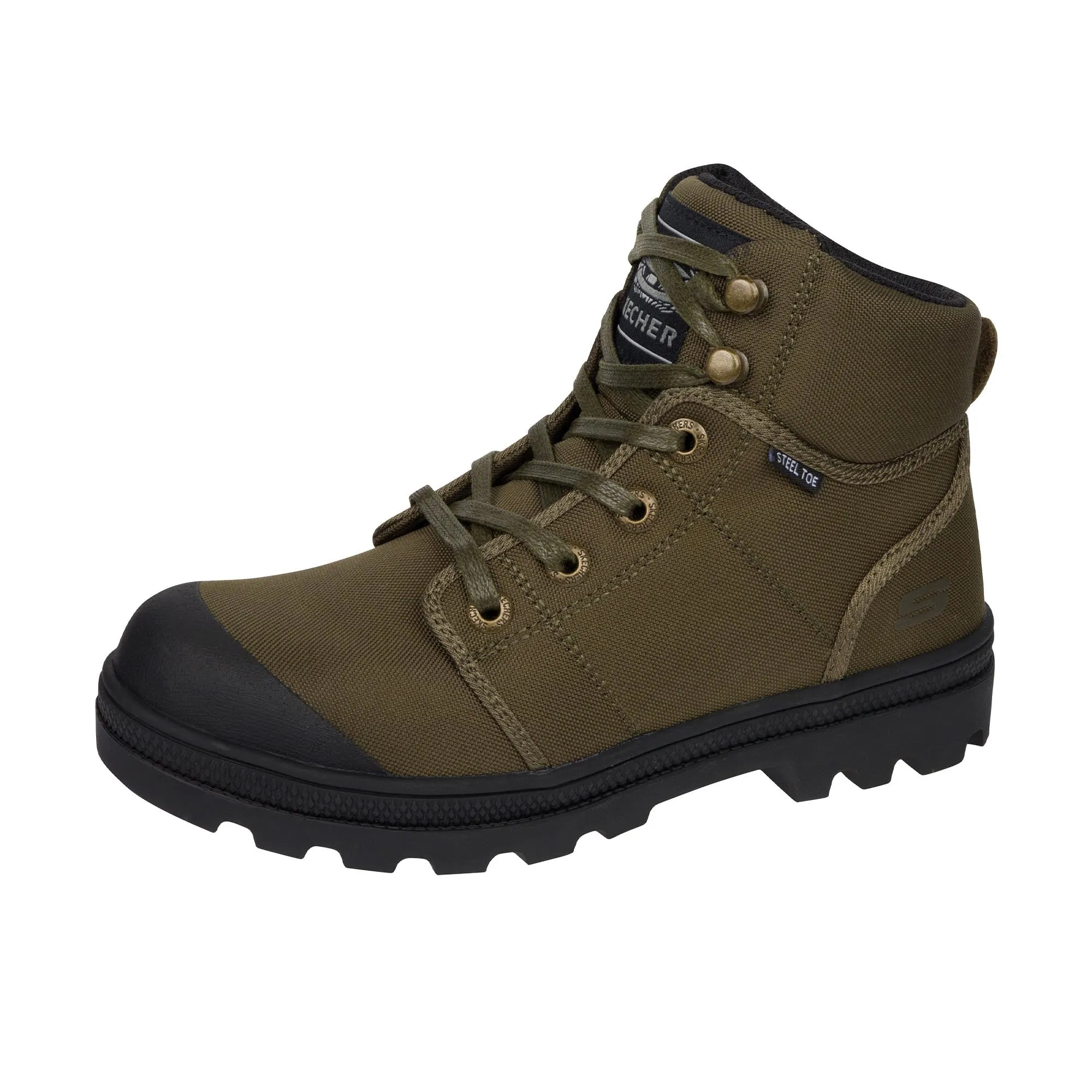 Skechers Womens Rotund Darragh Steel Toe Olive