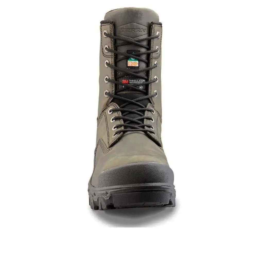 Terra - Men's 8 Inch Sentry 2020 Composite Toe Bumper Toe Safety Boots (TR0A4NQ9GYX)