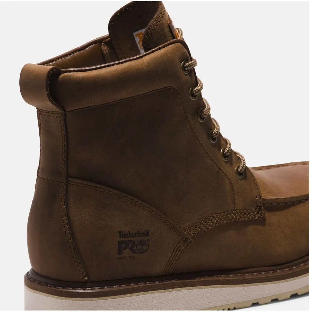 Timberland Pro Men's 6" Moc Toe Work Boot -Brown- TB0A5SXH214