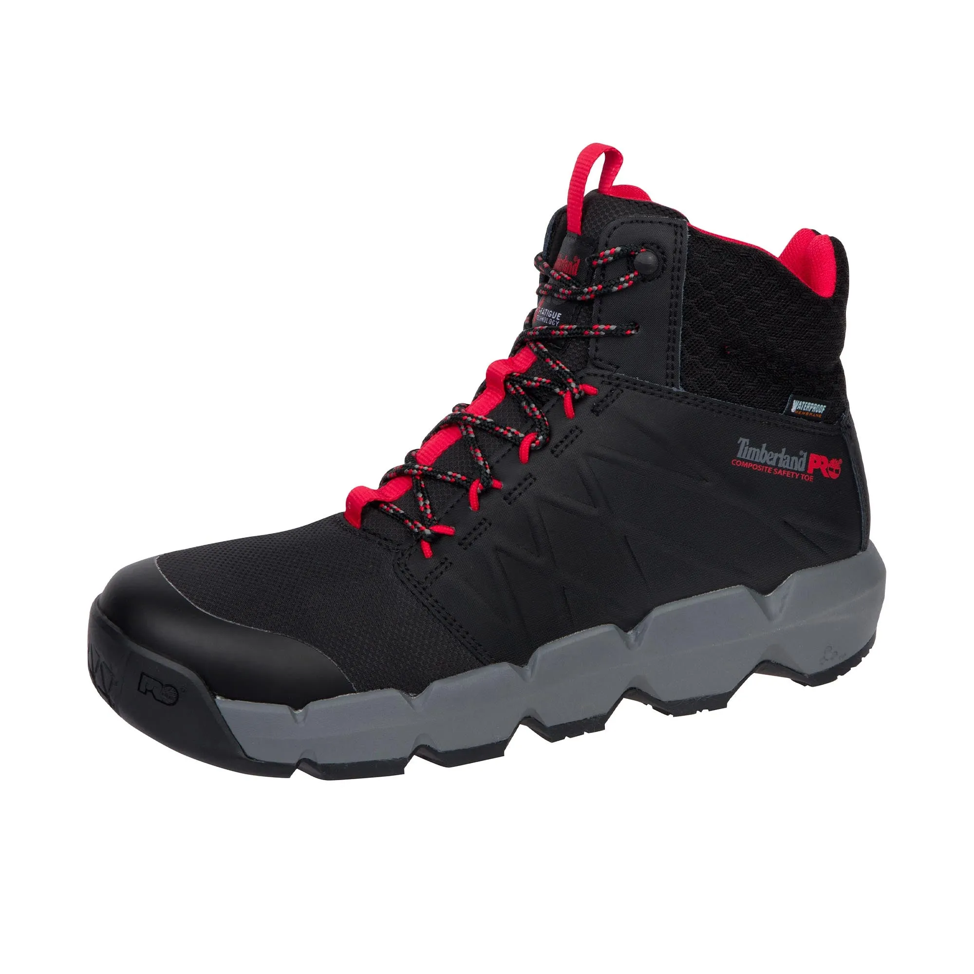 Timberland Pro Morphix 6 Inch Composite Toe Black Red