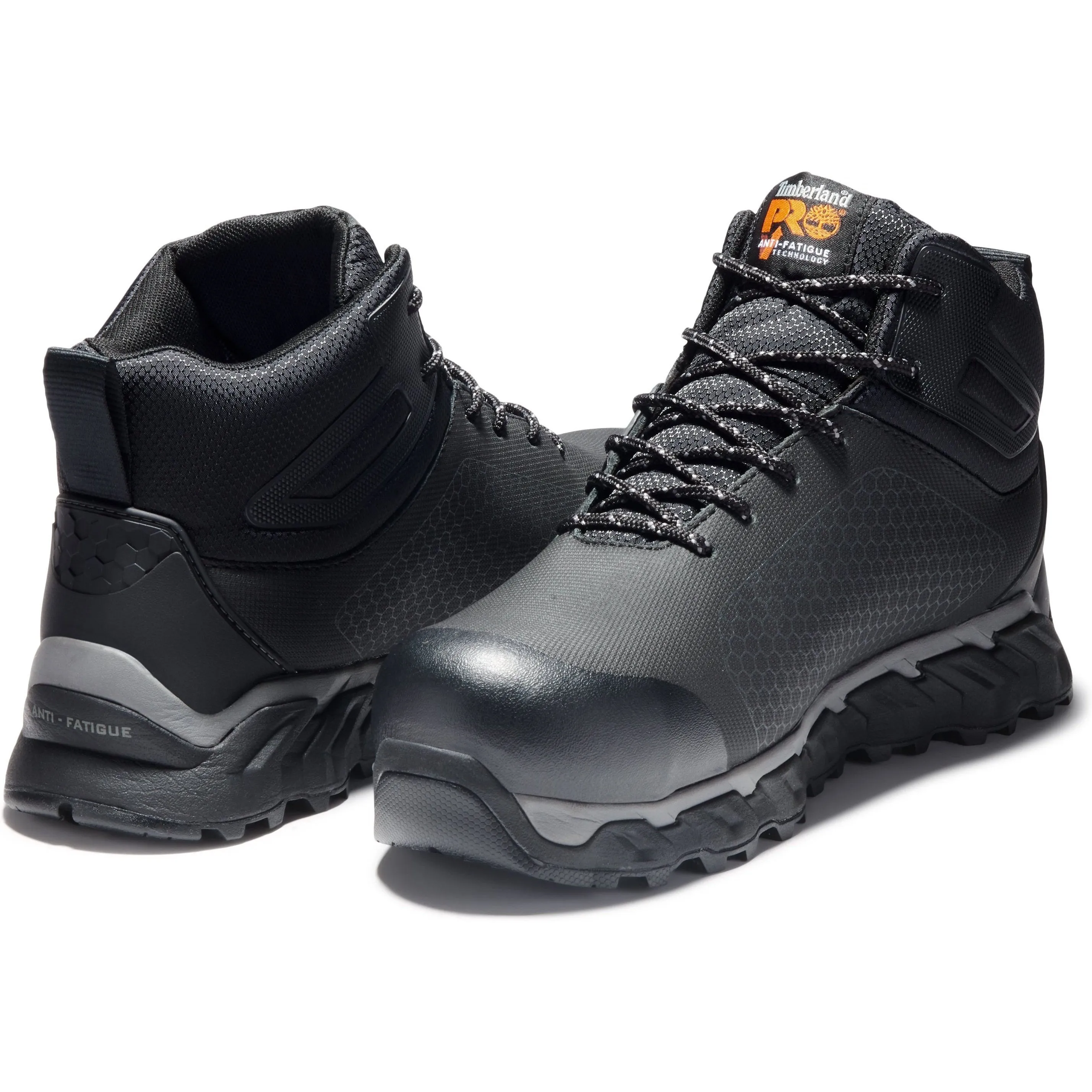 Timberland PRO Ridgework Mid Comp Toe WP Hiker Work Boot Black - TB0A1KBW001