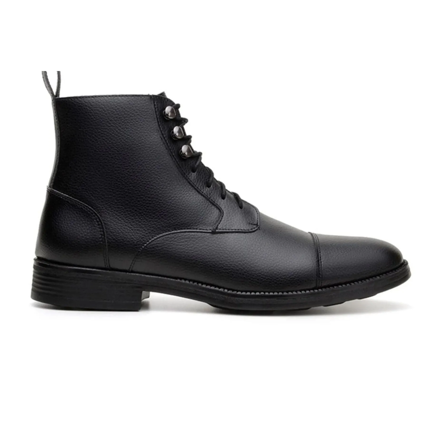 Vincente Verde Classic Black Vegan Leather Chelsea Boots - Vellerti